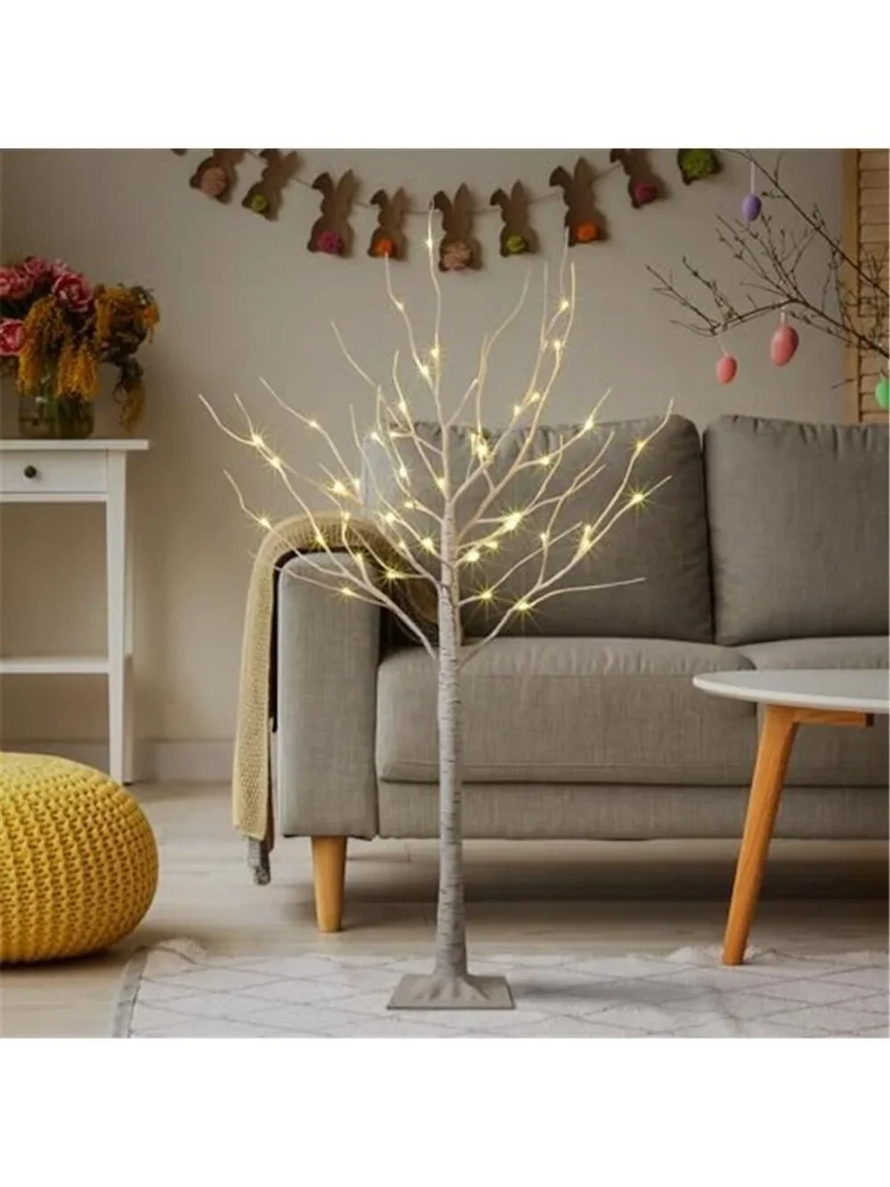 LED Birch Tree Lighted Tree Warm White Lights Indoor Outdoor Holiday Decor